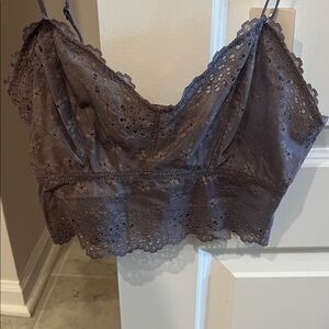 B.tempt’d by Wacoal Lace Bralette in Charcoal Blue